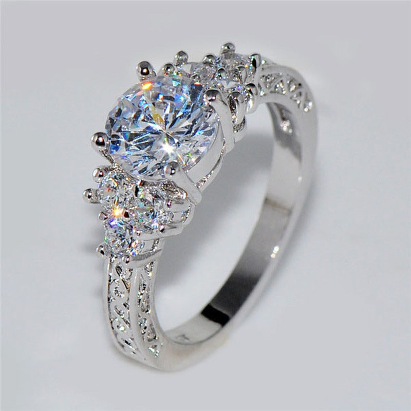 Celestial Zircon Engagement Ring