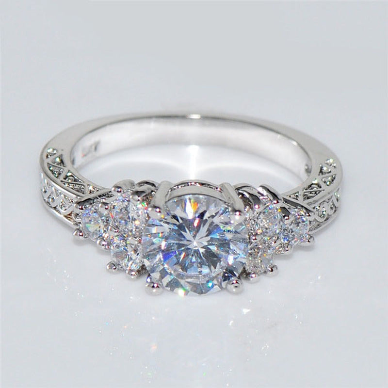 Celestial Zircon Engagement Ring