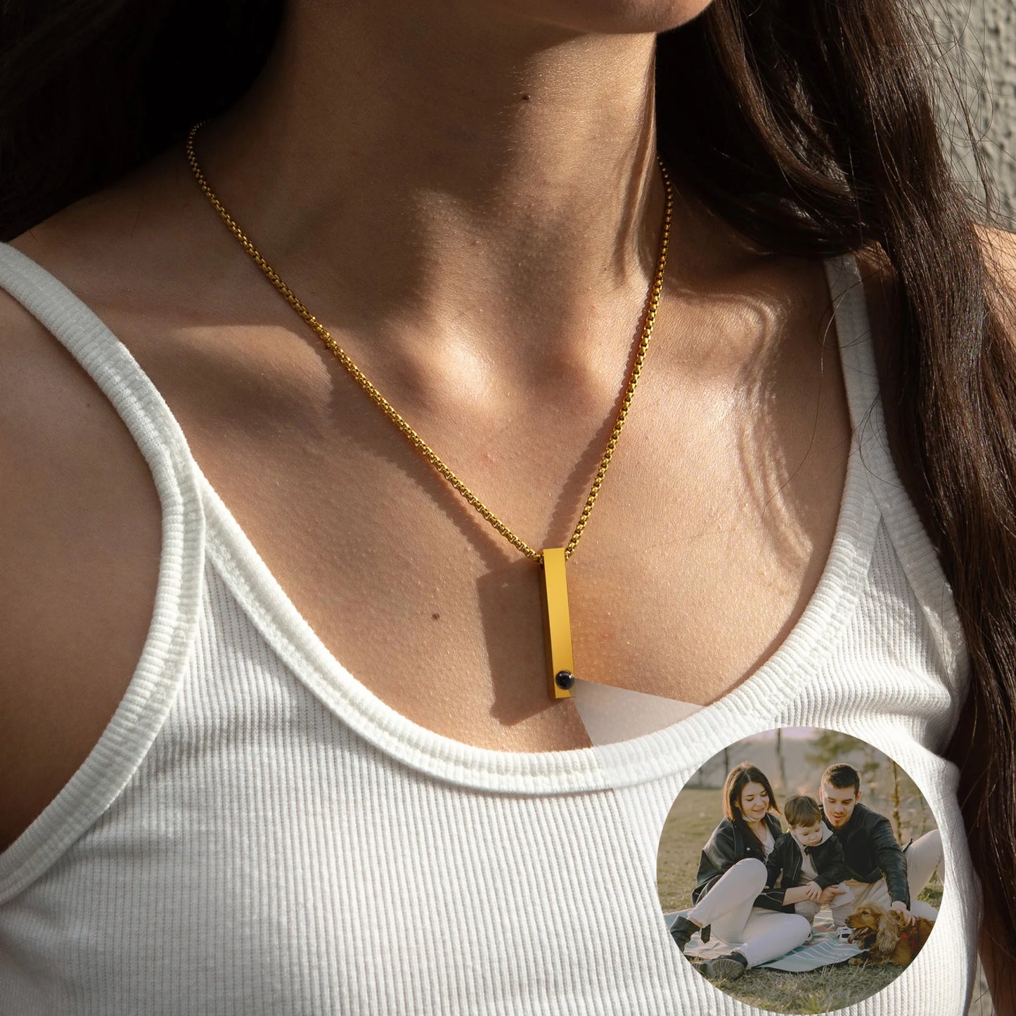 Memory Cross Pendant Necklace