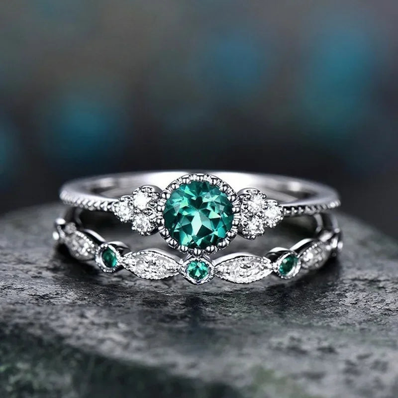 Celestial Blue Elegance Rings