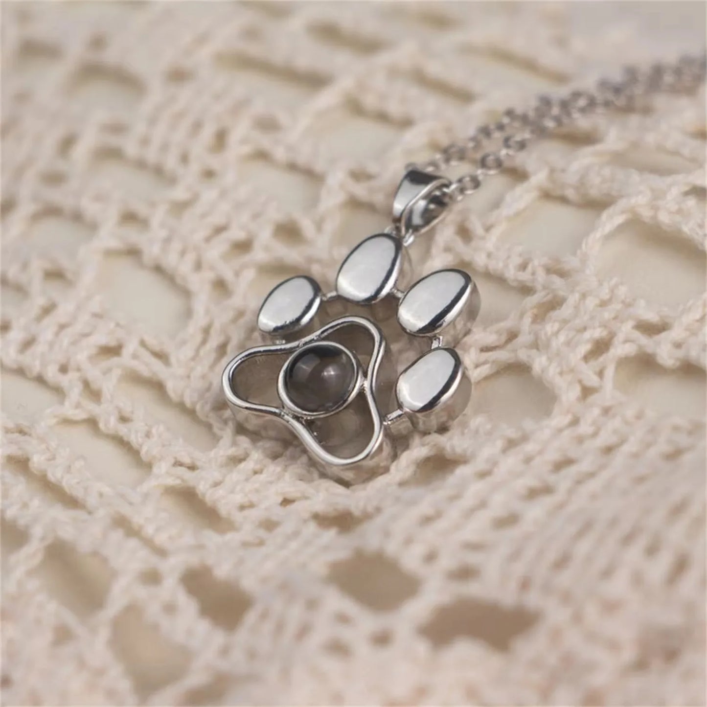 Love Paw Projection Necklace