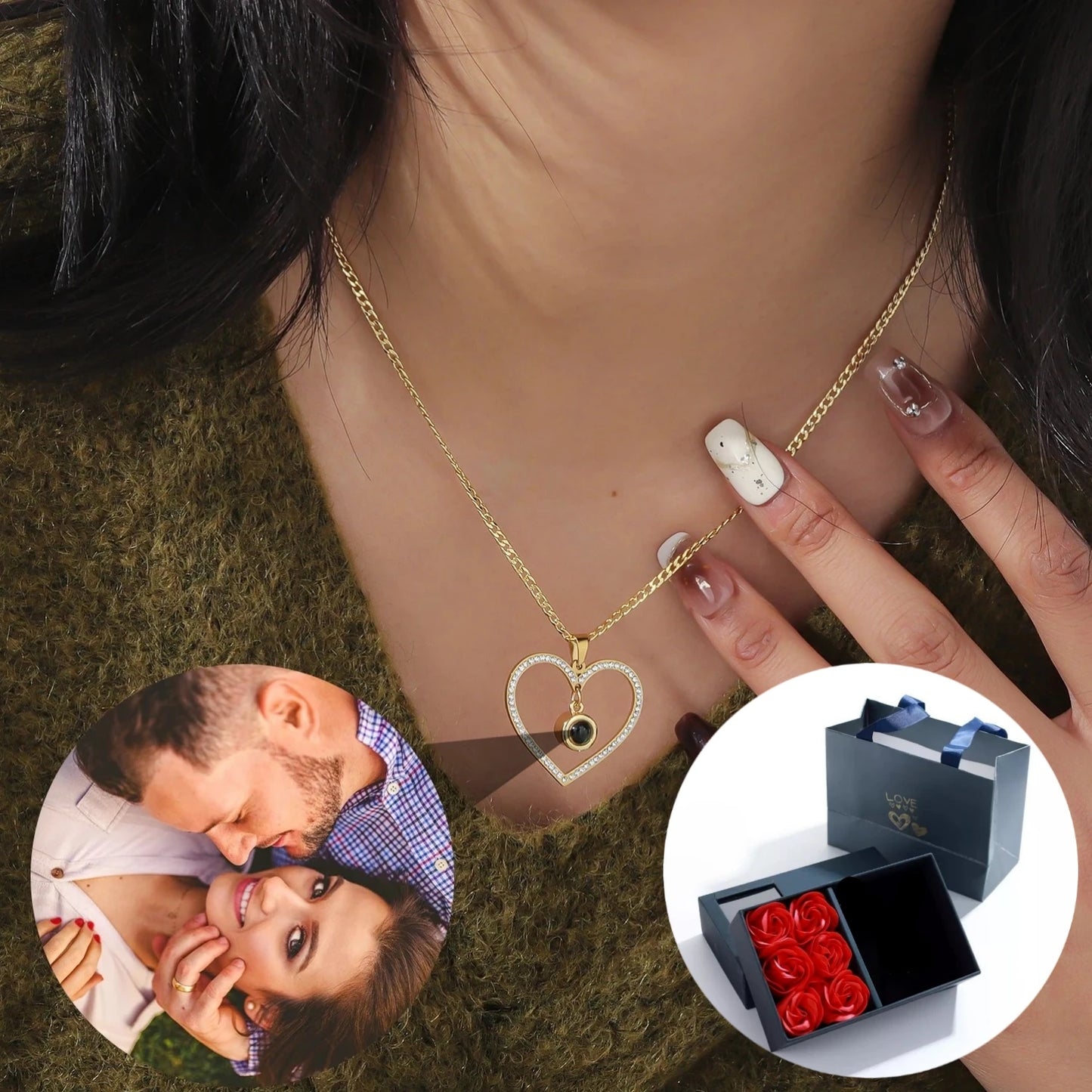 Aurora Love Heart Necklace