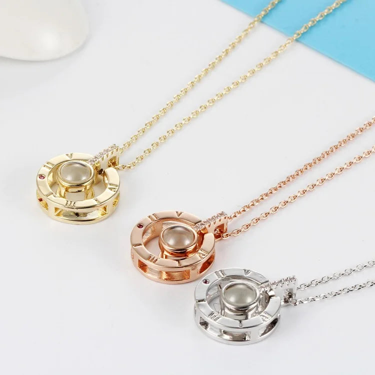 I Love You Projection Necklace