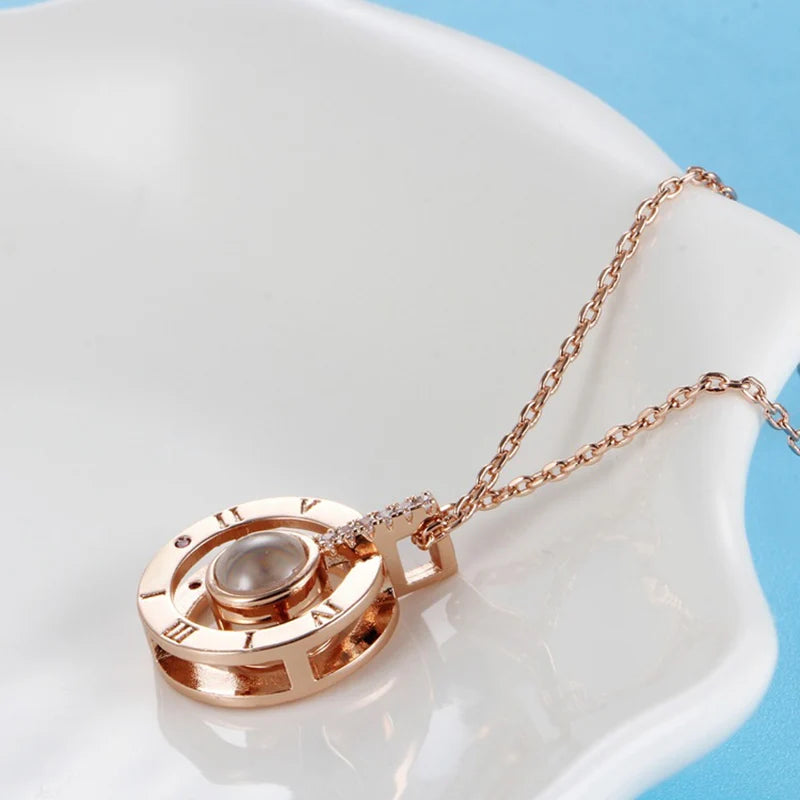 I Love You Projection Necklace