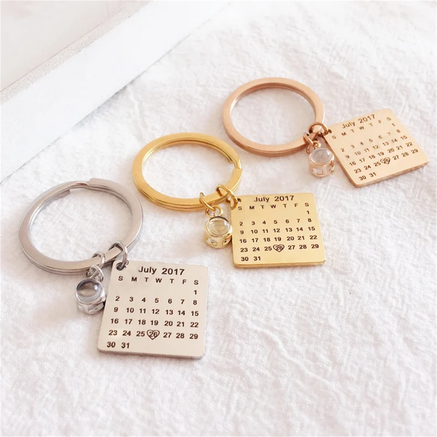 Memory Calendar Projection Keychain