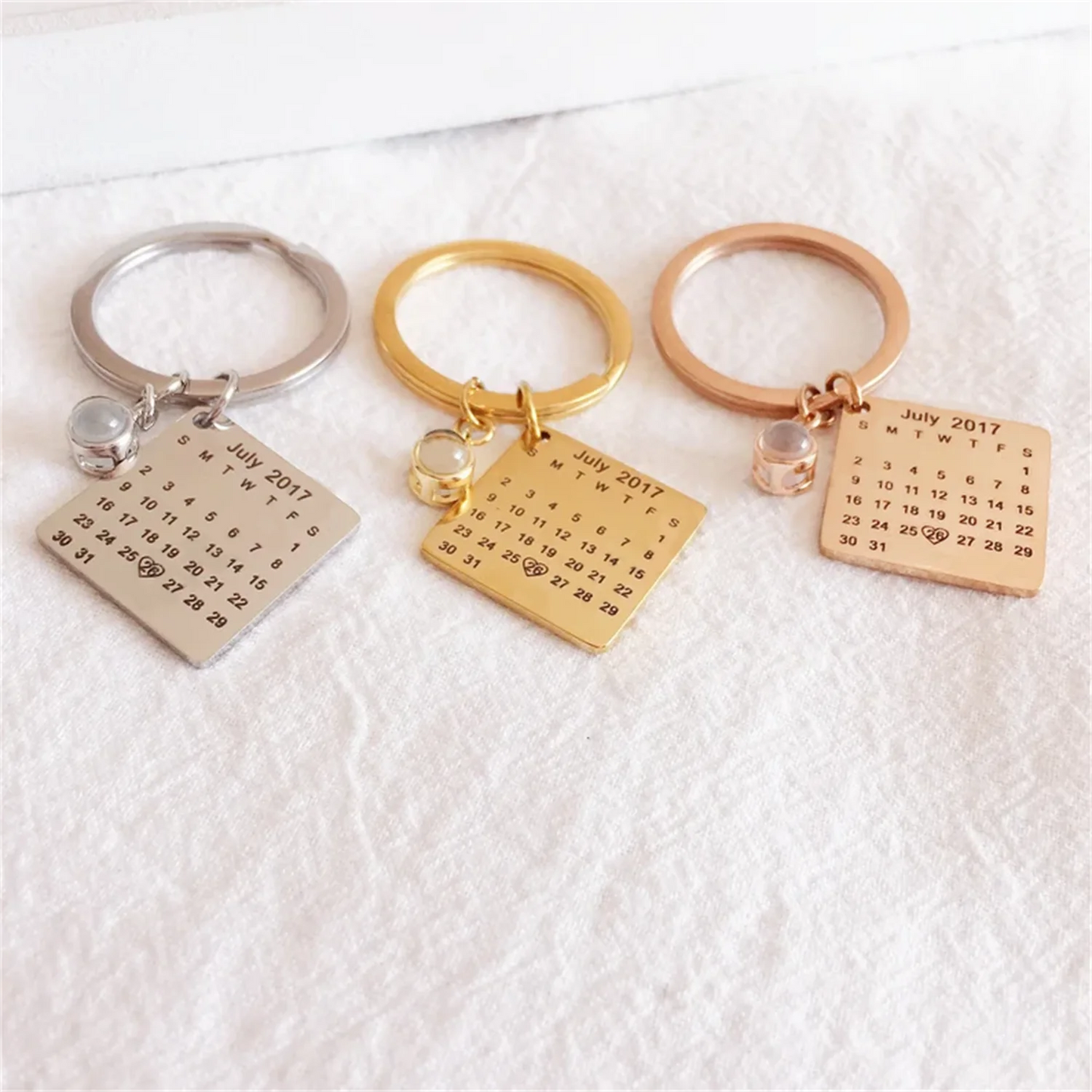 Memory Calendar Projection Keychain