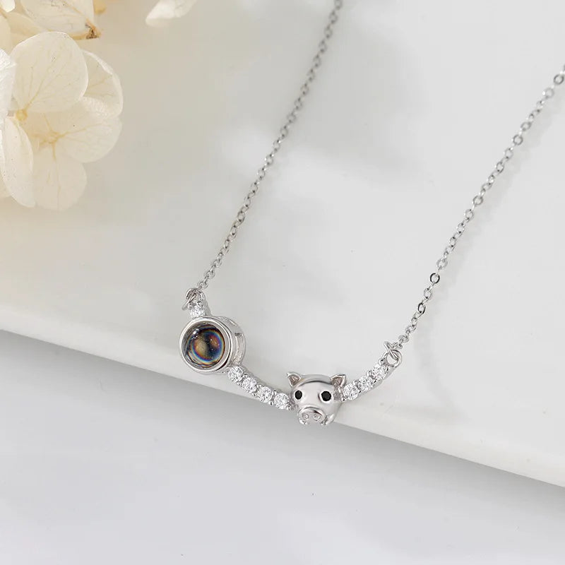 Love Projection Pig Necklace