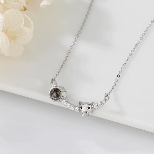 Love Projection Pig Necklace
