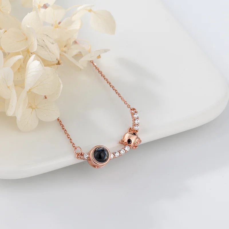 Love Projection Pig Necklace