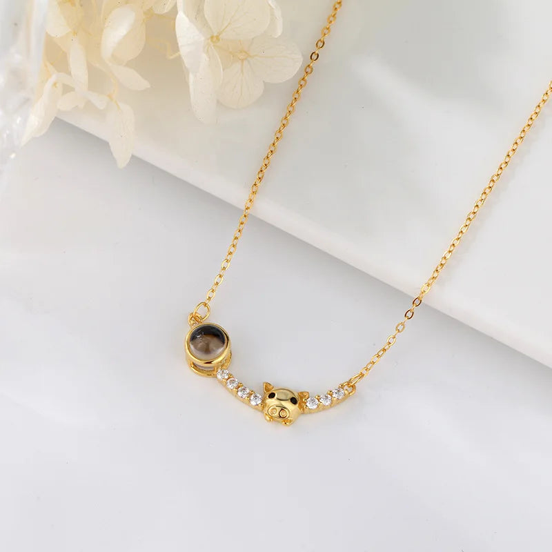 Love Projection Pig Necklace