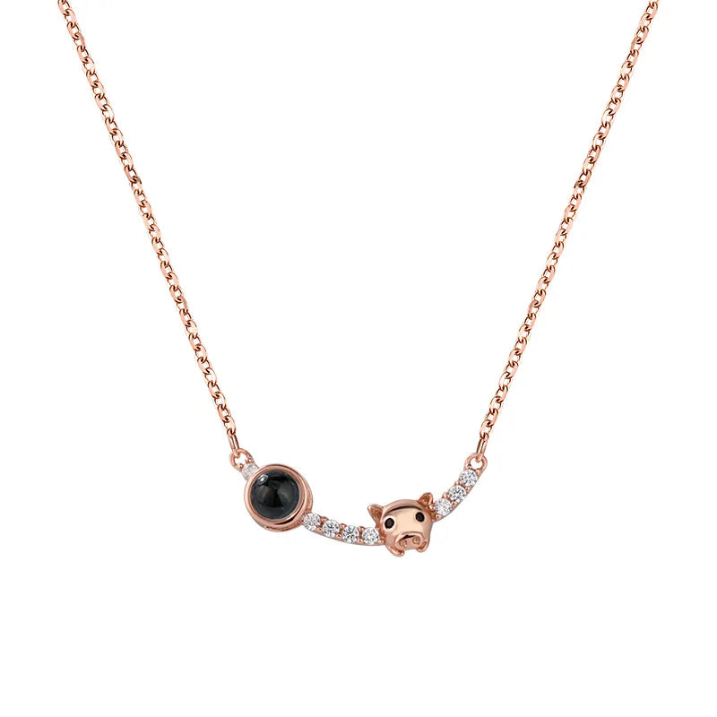 Love Projection Pig Necklace