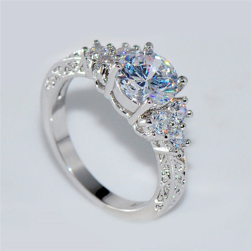 Celestial Zircon Engagement Ring