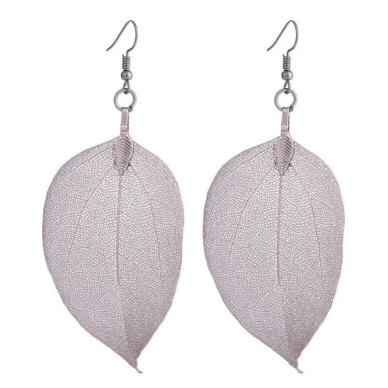 Vibrant Leaf Drop Earrings