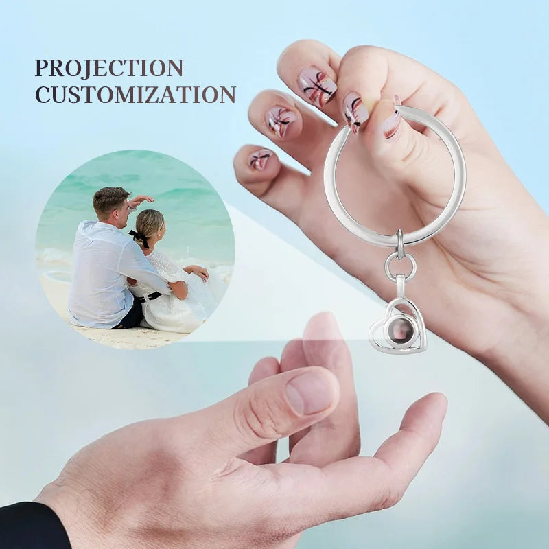 Love Projector Heart Keychain