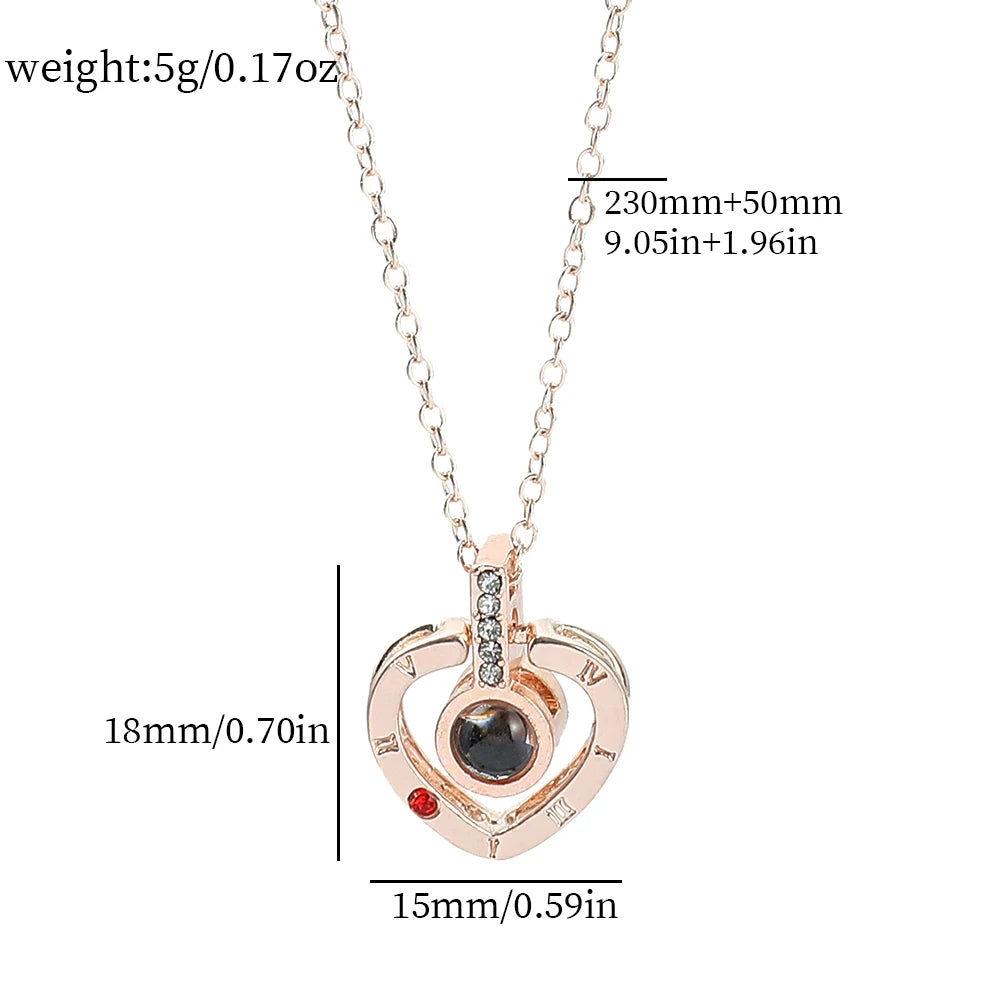 Love Language Heart Necklace