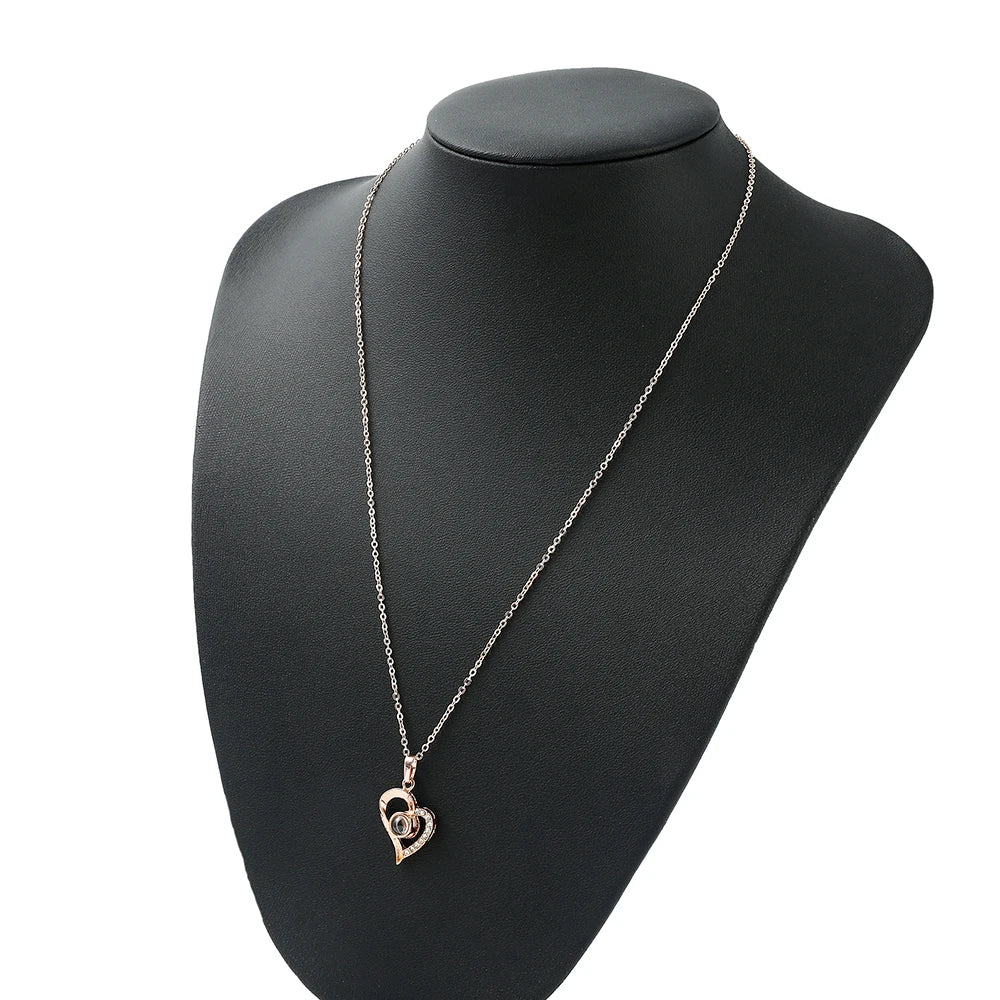 Love Language Heart Necklace