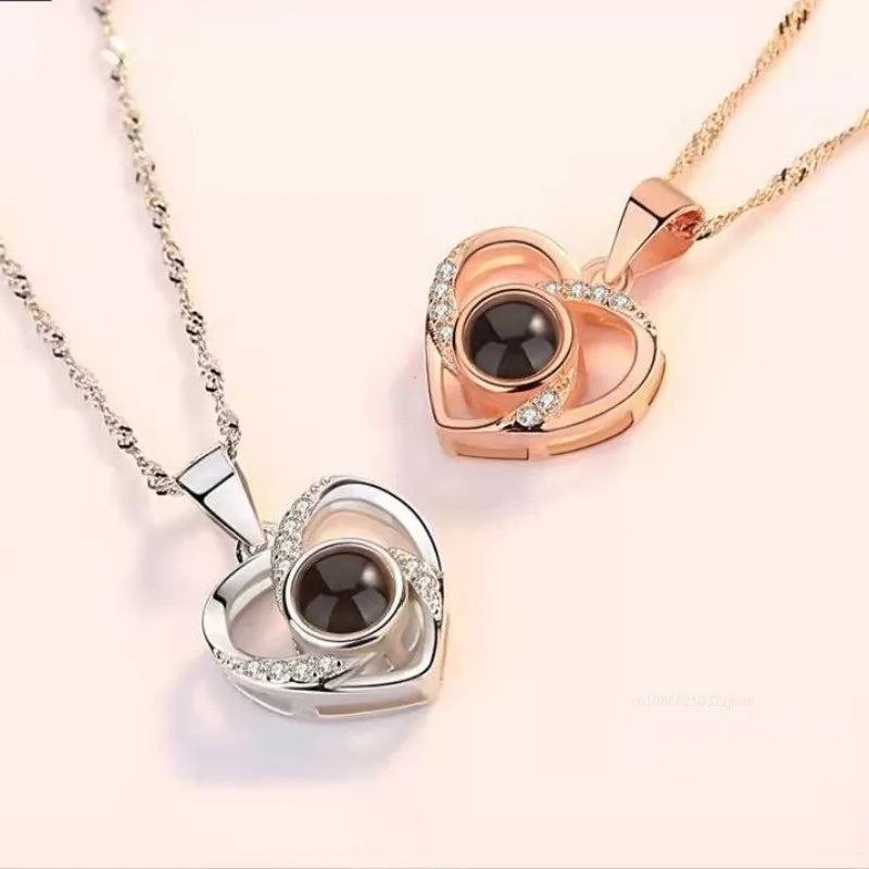 Romantic Heart Projector Necklace