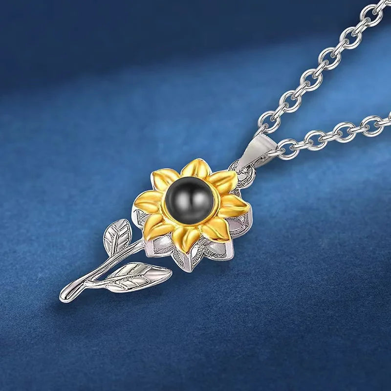 Sunflower Love Projection Necklace