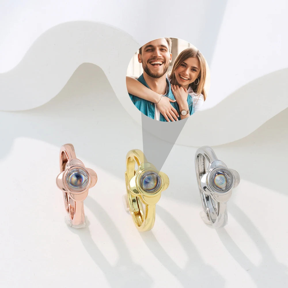 Illuminated Memory Photo Ring