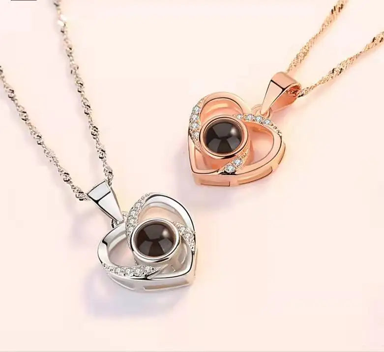 Romantic Heart Projector Necklace