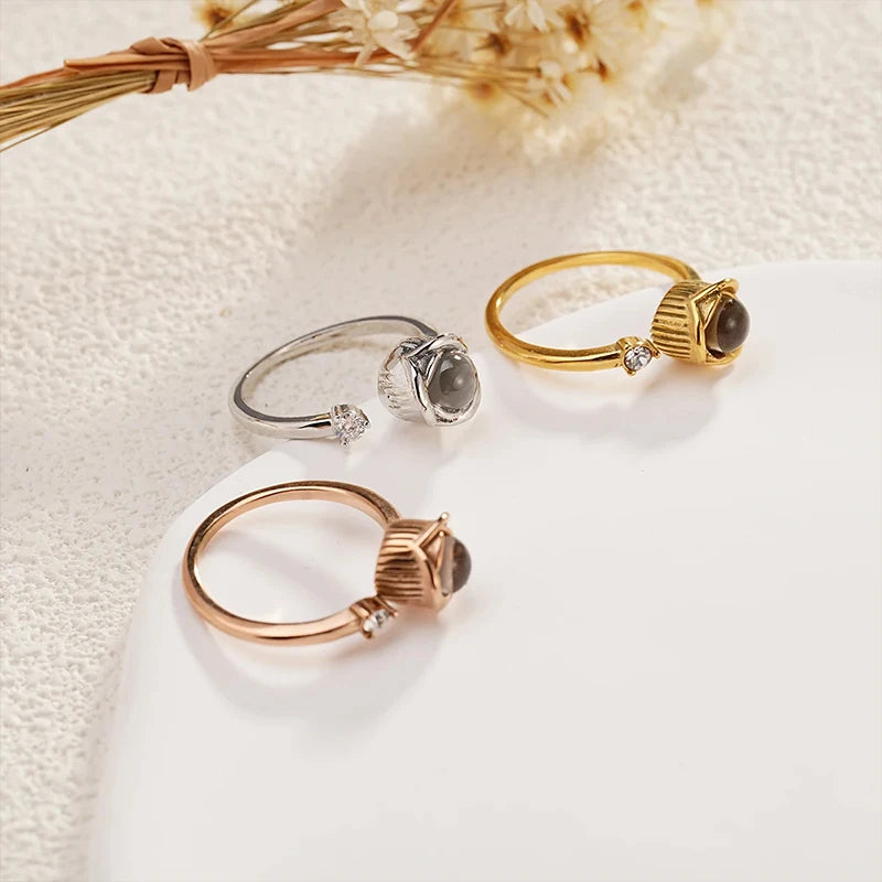 Memory Blossom Projection Ring