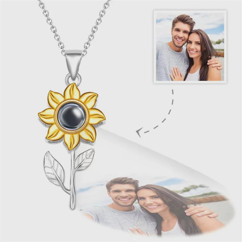 Sunflower Love Projection Necklace