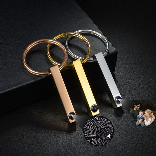 Custom Projection Keyring Charm