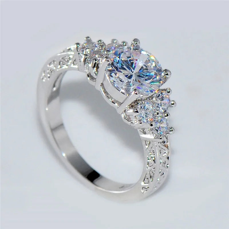 Celestial Zircon Engagement Ring