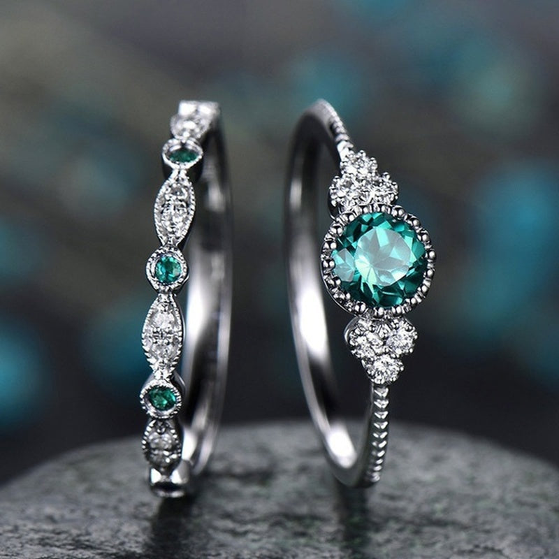 Celestial Blue Elegance Rings