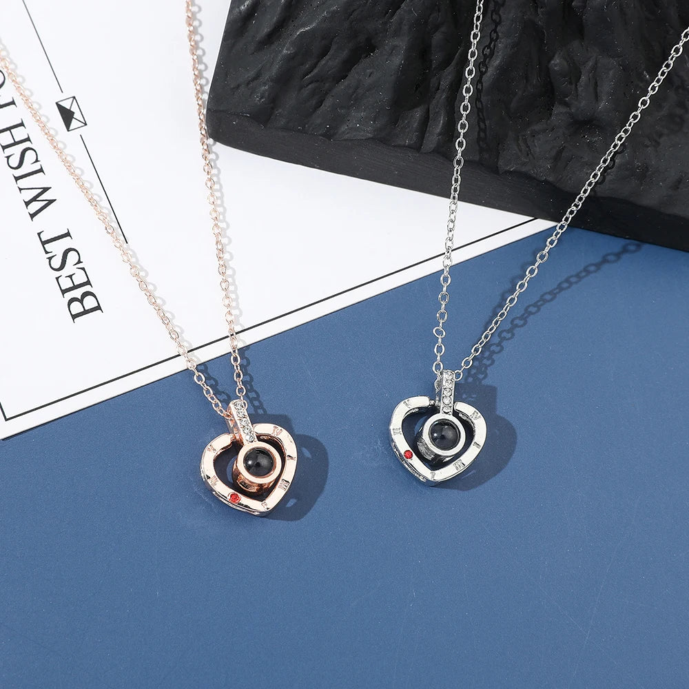 Love Language Heart Necklace
