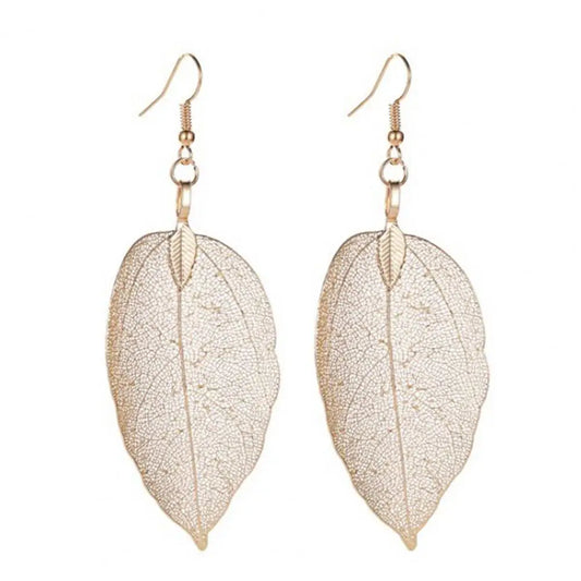 Chic Leaf Drop Earrings