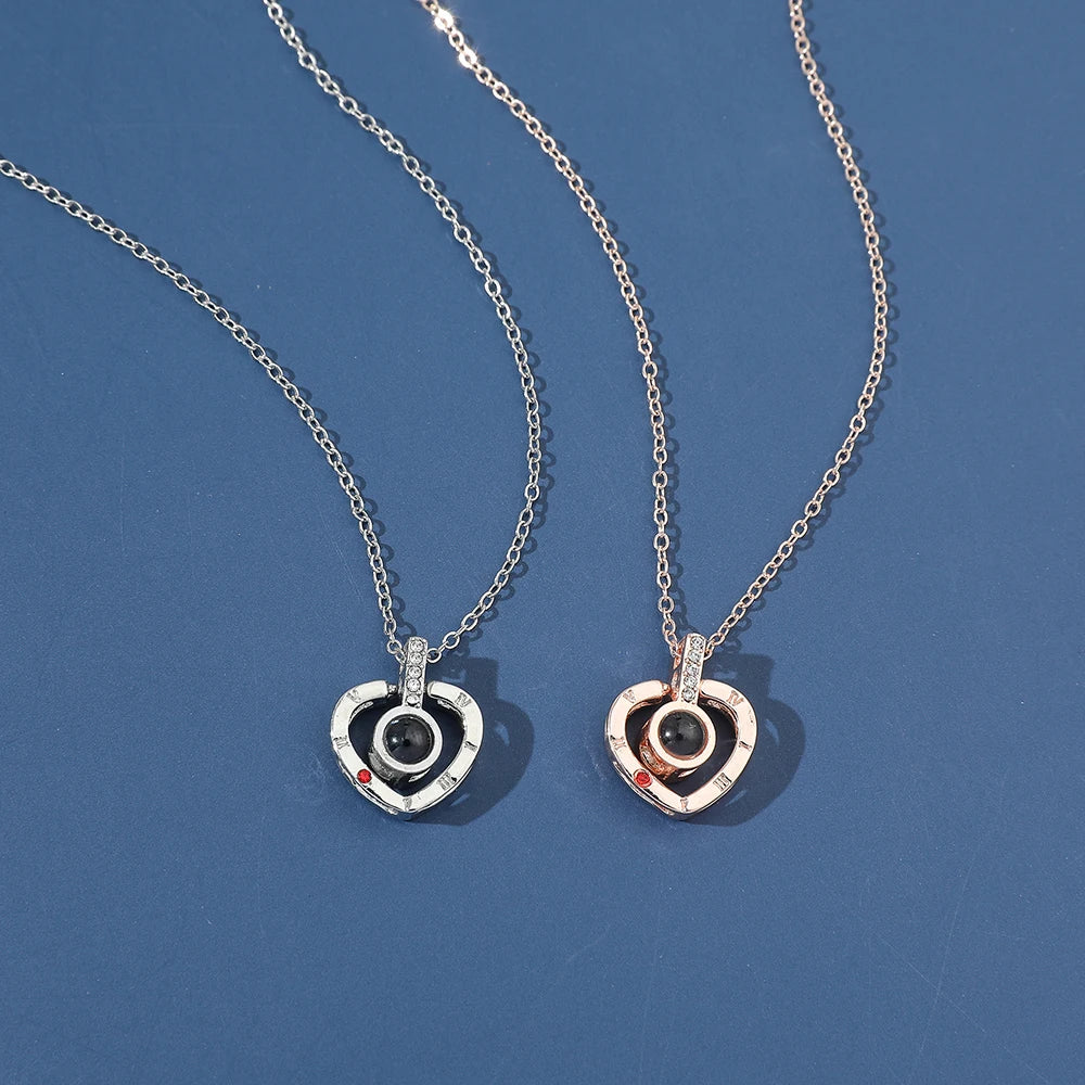 Love Language Heart Necklace