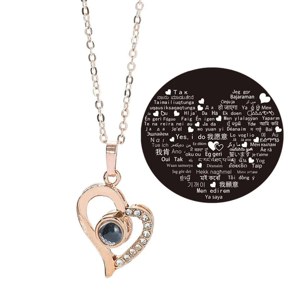 Love Language Heart Necklace