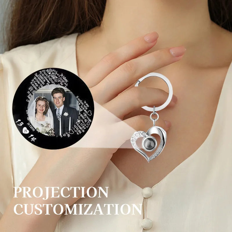 Love Projector Heart Keychain