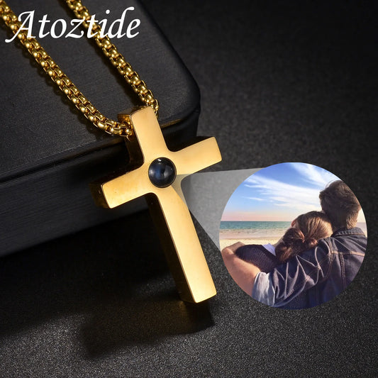 Memory Cross Pendant Necklace