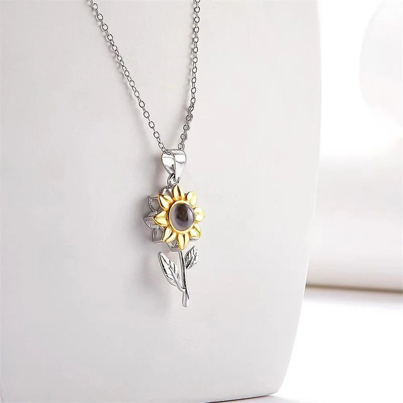 Sunflower Love Projection Necklace