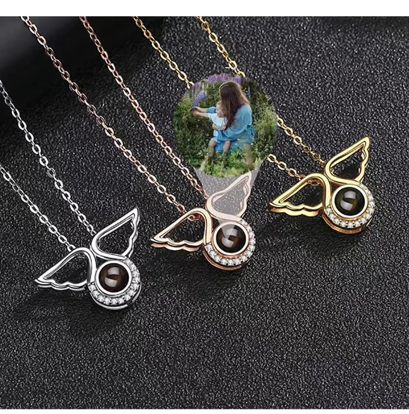 Angel Memory Projection Necklace