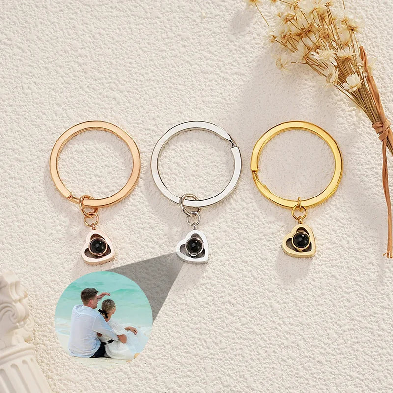 Love Projector Heart Keychain