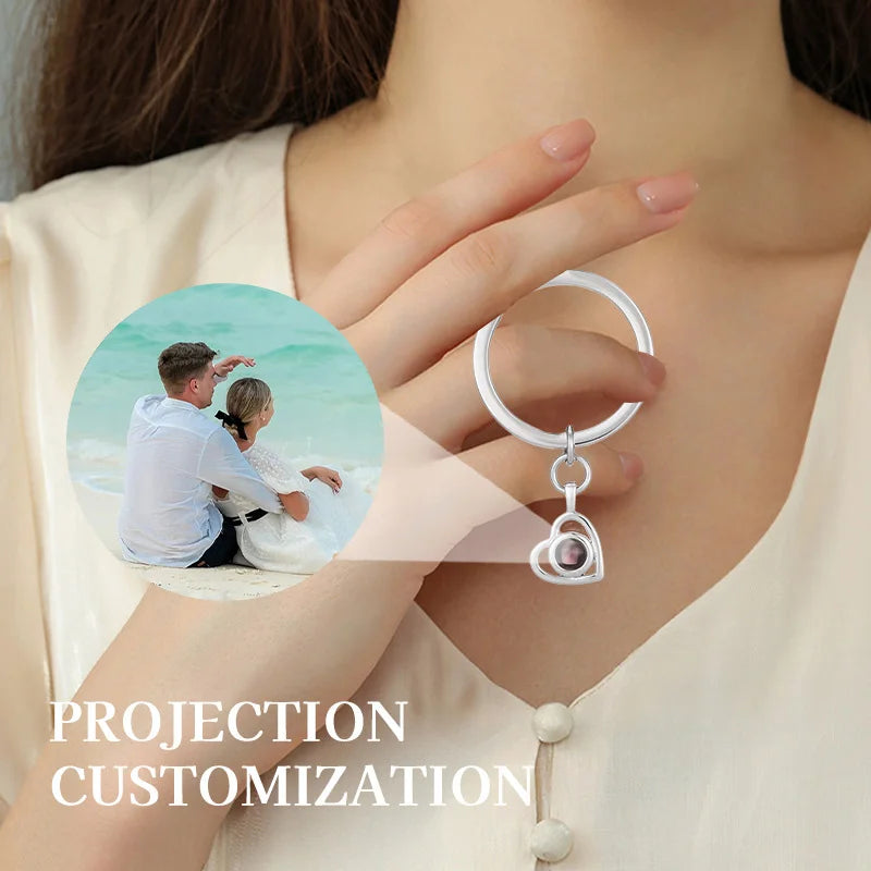 Love Projector Heart Keychain