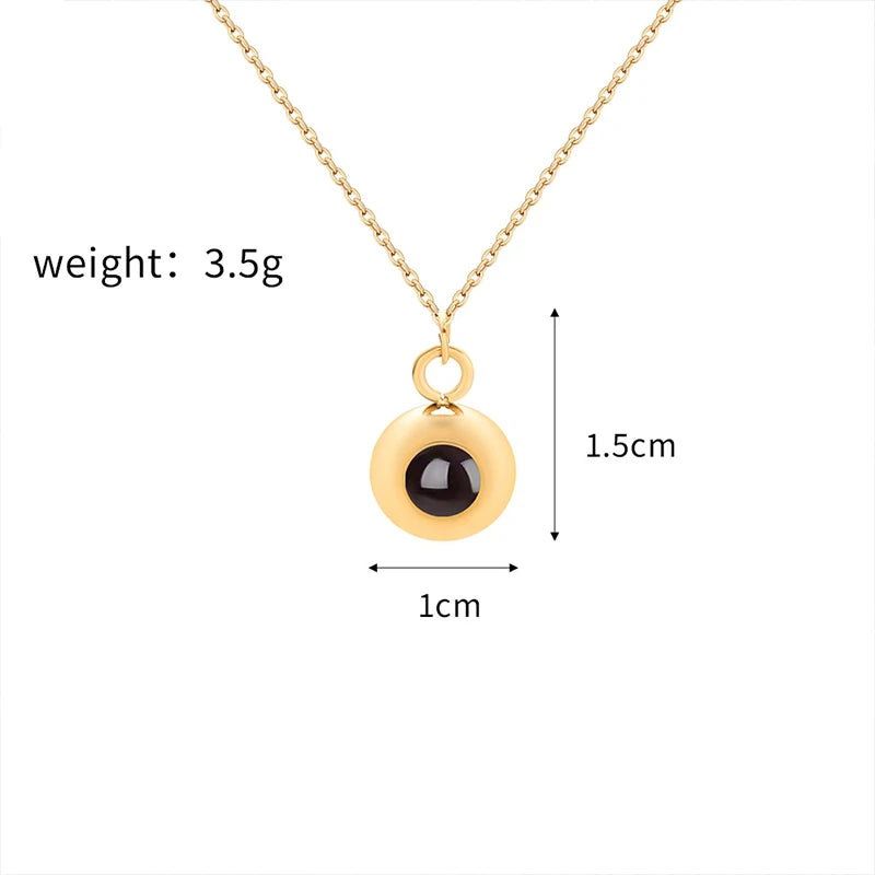 Memory Projection Circle Necklace