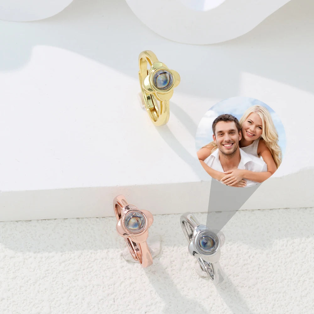 Illuminated Memory Photo Ring