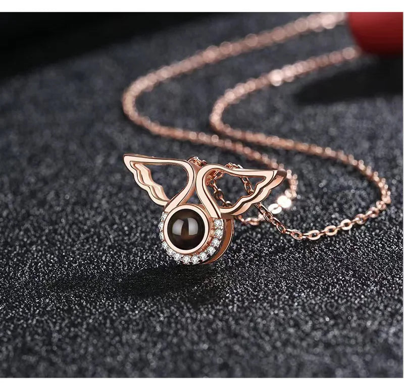 Angel Memory Projection Necklace