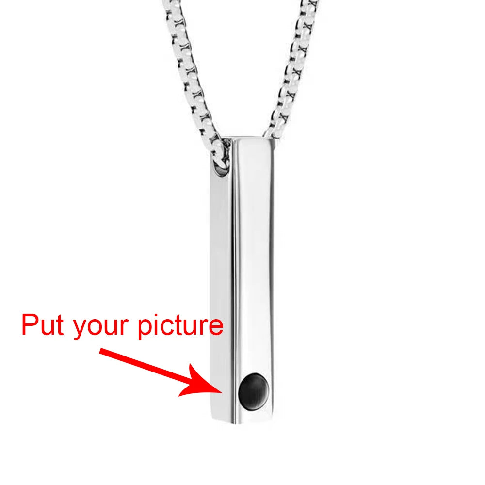 Memory Projection Necklace Keychain