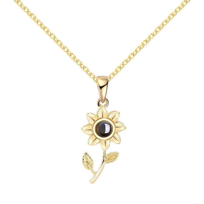 Sunflower Love Projection Necklace