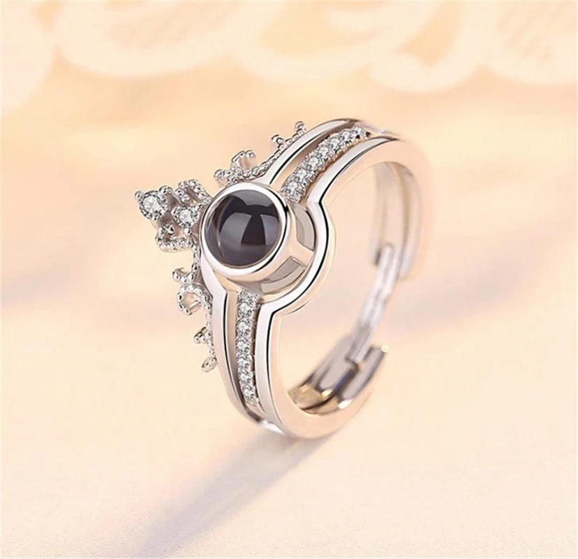 Sentimental Love Projection Ring