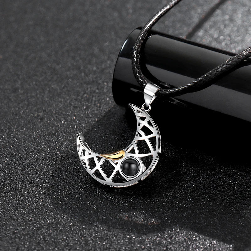 Sun Moon Couple Pendant Necklace